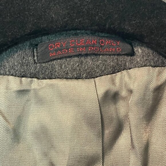 Christopher Brooks Wool Overcoat Men’s Size 46R Gray Classic Long Coat - Picture 4 of 5